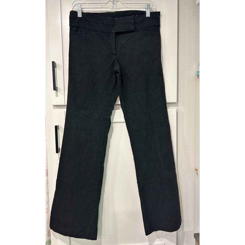 Candie's Trousers Black 90's Dress Pants Y2K Retro Mid Rise Career Gothic SZ 9
